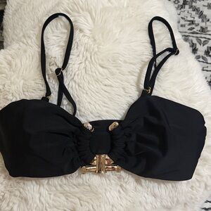 Black Women's Bikini two pieces with Gold Accent